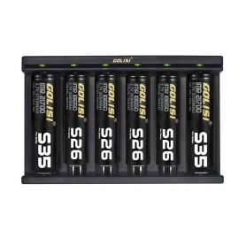 GOLISI- NEEDLE 6 Caricabatterie per batterie al Litio a 6 canali