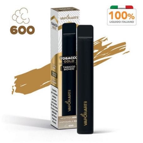 VAPORART - POD USA E GETTA - 600 PUFFS - TABACCO GOLD