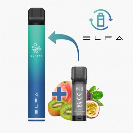 ELFA - STARTER KIT 500 mAh + RICARICA - KIWI PASSION FRUIT GUAVA