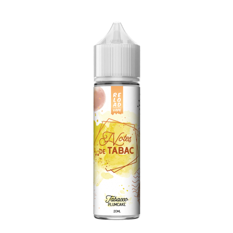 RELOAD VAPE - Mix&Vape 20ml - TABACCO PLUMCAKE - Notes de Tabac