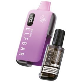 ELFLIQ EB6000 - SHAKING Starter Kit + Liquido Pronto - GRAPE 10ml