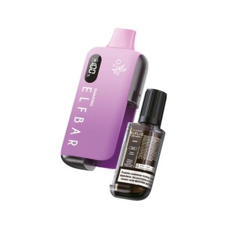 ELFLIQ EB6000 - SHAKING Starter Kit + Liquido Pronto - GRAPE 10ml