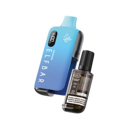 ELFLIQ EB6000 - SHAKING Starter Kit + Liquido Pronto - BLUEBERRY SOUR RASPBERRY 10ml