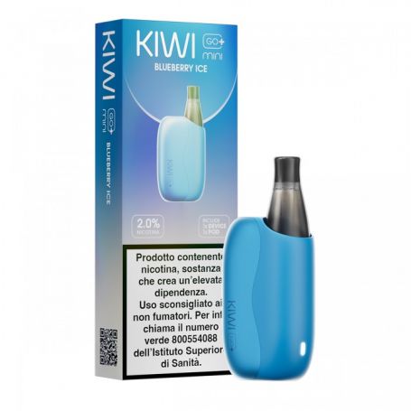 KIWI GO PLUS MINI - STARTER KIT + Pod precaricata BLUEBERRY ICE