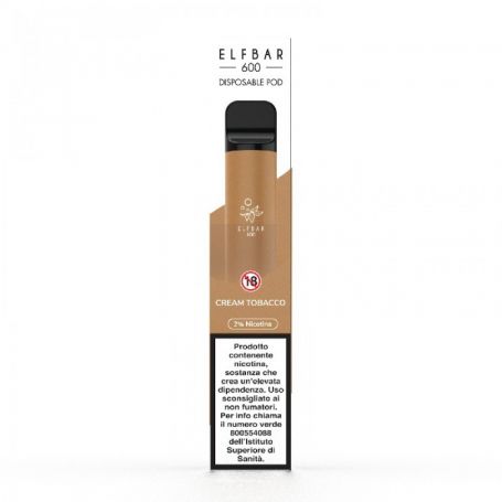 ELFBAR E600 - POD USA E GETTA - CREAM TOBACCO