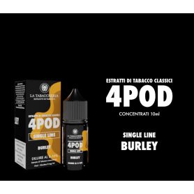 LA TABACCHERIA - Aroma 10ml Concentrato - BURLEY - Estratti di Tabacco Classici 4POD