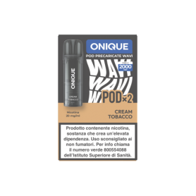 ONIQUE - WAVI Pod Precaricata 2ml - CREAM TOBACCO 20mg/ml (2 pezzi)