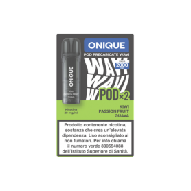 ONIQUE - WAVI Pod Precaricata 2ml - KIWI PASSION FRUIT GUAVA 20mg/ml (2 pezzi)