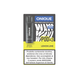 ONIQUE - WAVI Pod Precaricata 2ml - LEMON LIME 20mg/ml (2 pezzi)