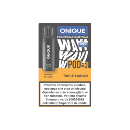 ONIQUE - WAVI Pod Precaricata 2ml - TRIPLE MANGO 20mg/ml (2 pezzi)