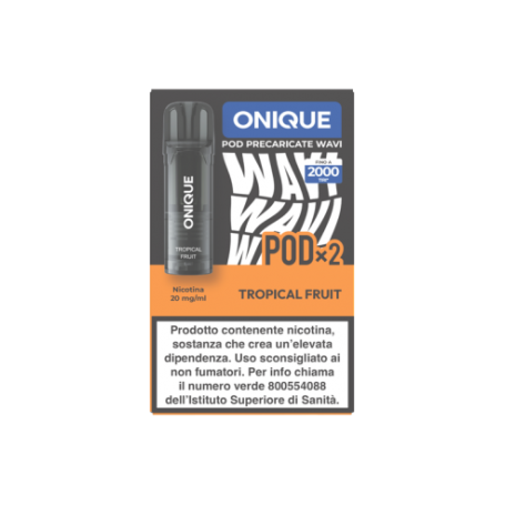 ONIQUE - WAVI Pod Precaricata 2ml - TROPICAL FRUIT 20mg/ml (2 pezzi)
