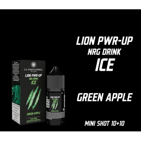 LA TABACCHERIA - Mini Mix&Vape 10ml - GREEN APPLE - Lion PWR-UP NRG Drink Ice