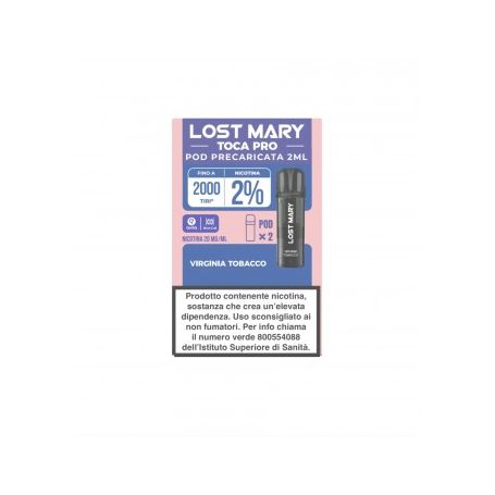 LOST MARY - TOCA PRO - RICARICHE USA E GETTA - VIRGINIA TOBACCO