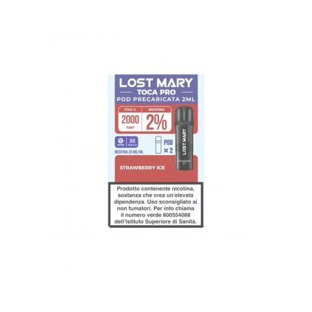 LOST MARY - TOCA PRO - RICARICHE USA E GETTA - STRAWBERRY ICE