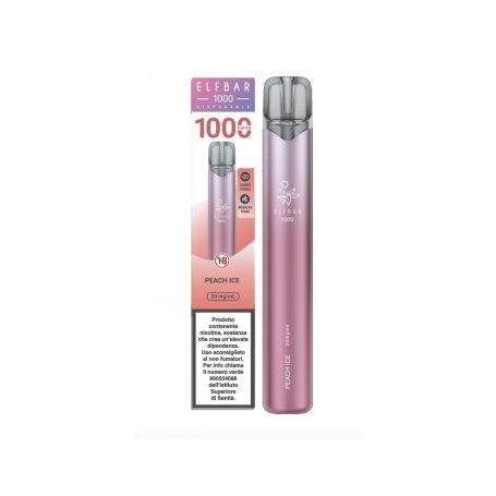 ELFBAR EB1000 - POD USA E GETTA - PEACH ICE