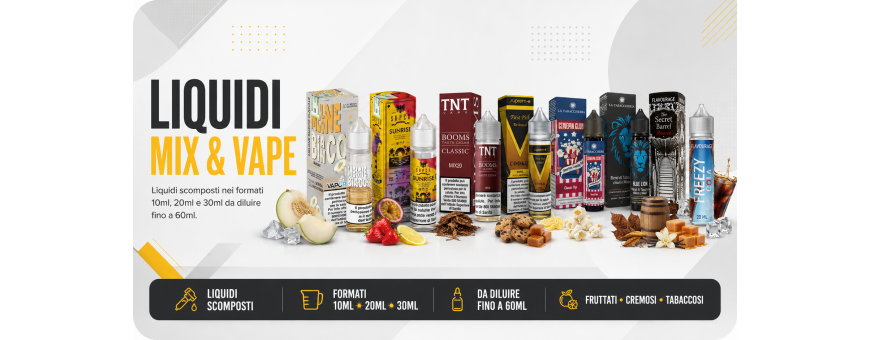 Liquidi Mix&Vape – Tutti i Formati e Brand | GLOBALVAPE