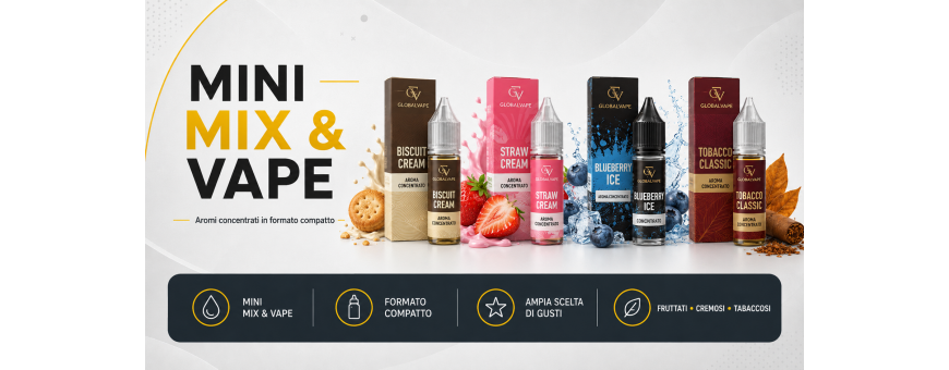 Mini Mix & Vape 10+10 – Liquidi Scomposti Pratici | GLOBALVAPE