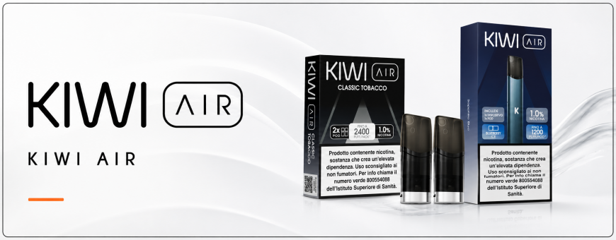 KIWI AIR Pod Precaricate e Starter Kit Kiwi Vapor | GlobalVape