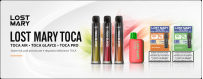 Lost Mary Toca: Kit Air, Glayce e Pod Precaricate